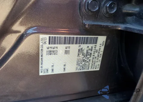 2013 Nissan Maxima S from USA, damaged, VIN 1N4AA5AP7DC836148
